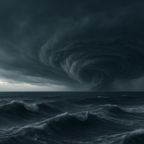 Ciclone extratropical se forma mais longe da costa e ventos intensos são descartados